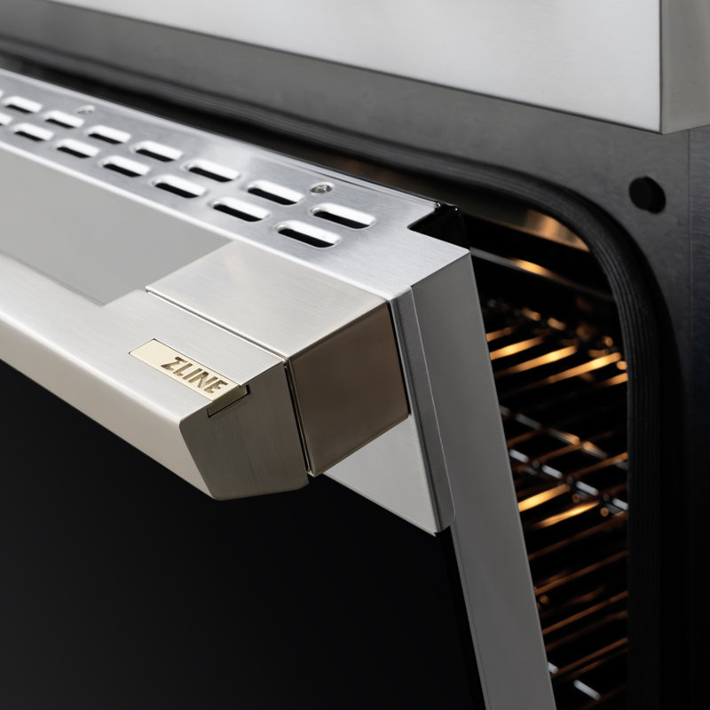 ZLINE 48 in. 6.7 cu. ft. Marino Dual Fuel Range with 8 Brass Gas Burners in Satin Stainless Steel, Gas