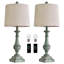 Lampe de table USB en résine Sely