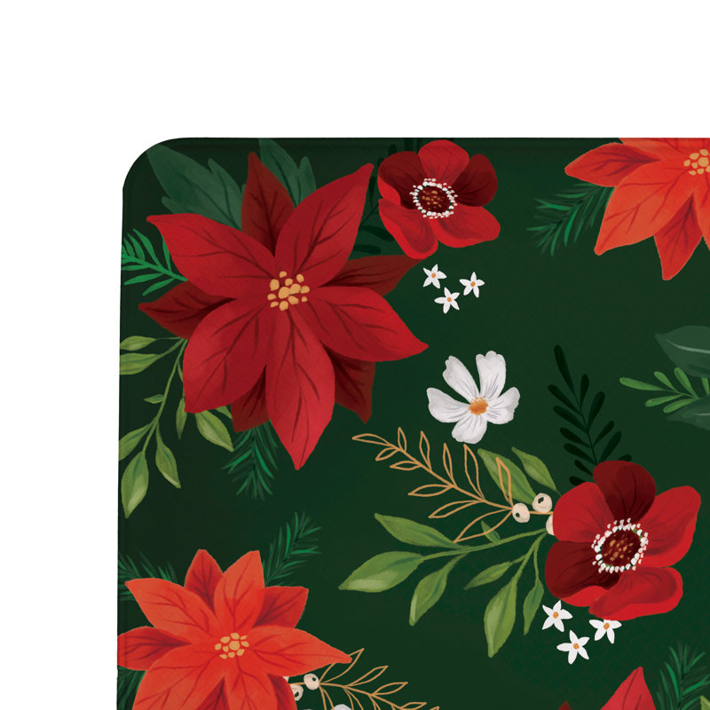 Tapis anti-fatigue Holly Homestead Fleur et Feuille, 40 po x 20 po