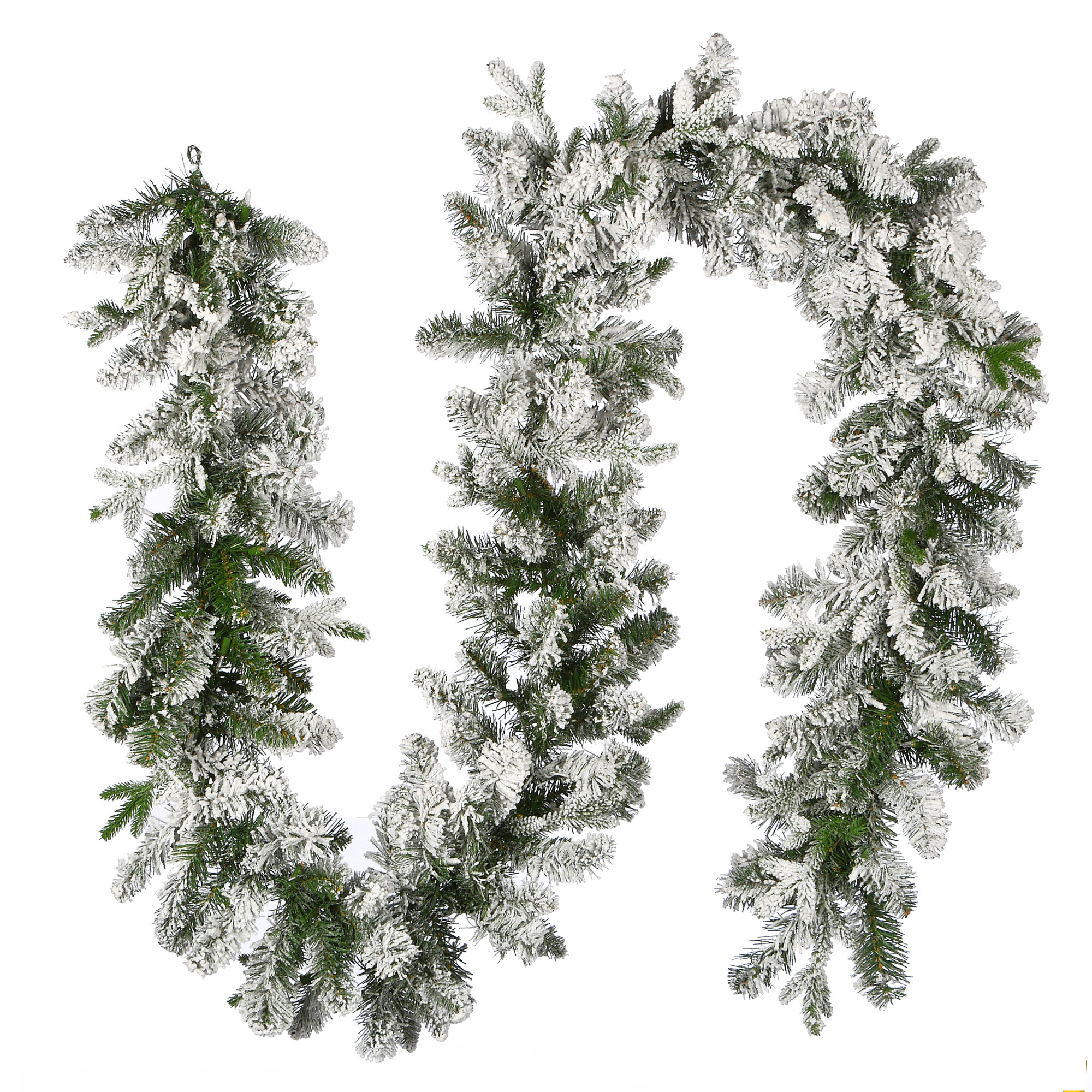 The Holiday Aisle® 9 ft. Iceland Fir Garland with Battery Operated LED Lights