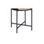 Round Coffee Table & End In Black, Wooden Top, Metal Legs And Insert With Storage Feature Black Legs, Utility