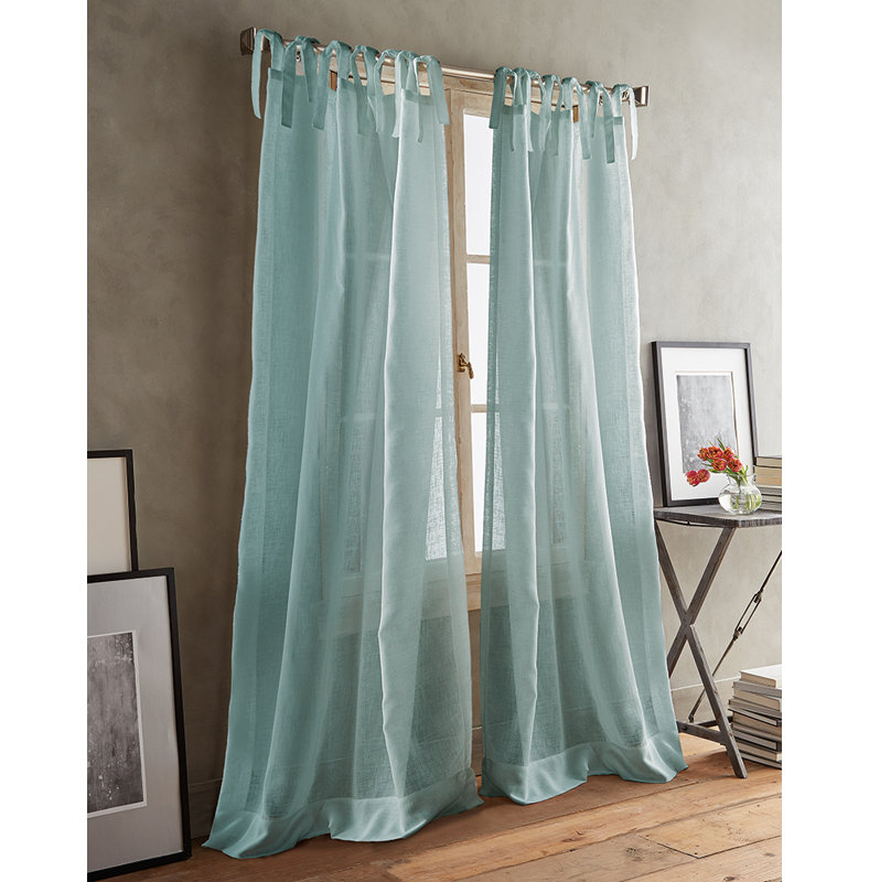 Rideaux et rideaux de cravate unis Paradox, L 50 po x L 84 po, Argent
