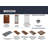 Baveno Lux 33.86'' L Double Bowl Granite Kitchen Sink