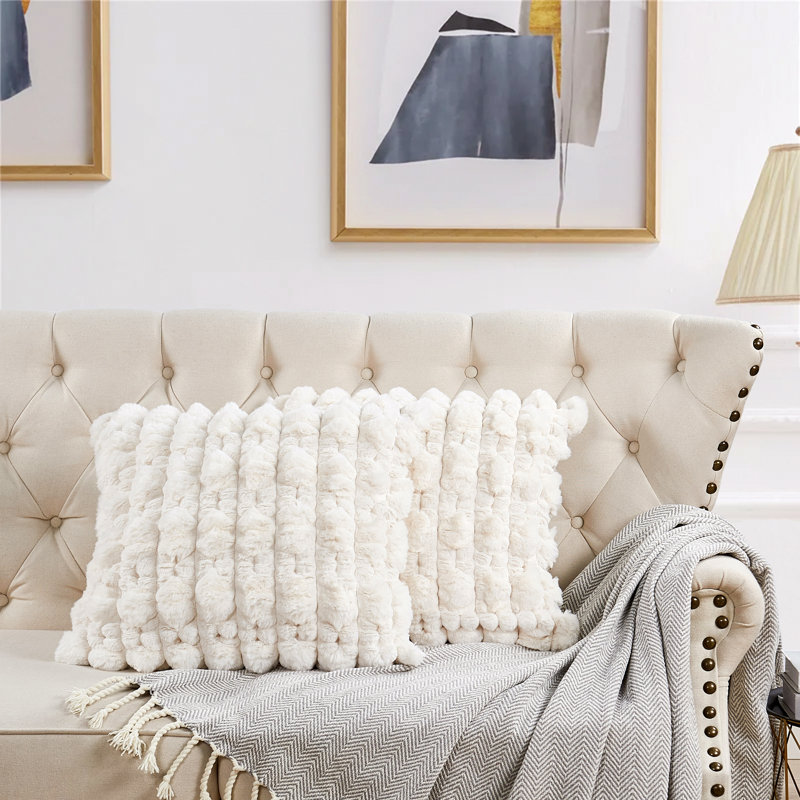 Square Cushion Cover, Ivory