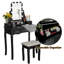 Ensemble coiffeuse et tabouret en bois Pylesville-621925016