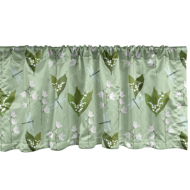 Cantonnière à motif floral Ambesonne, L 54 po x L 12 po