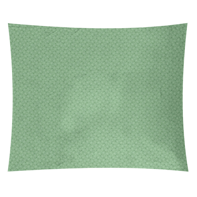Tapisserie murale hexagonale en treillis, H 60,5 po x l 81,5 po, Vert