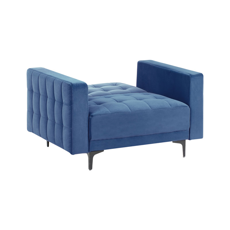 Armchair Chmura Velvet, Blue