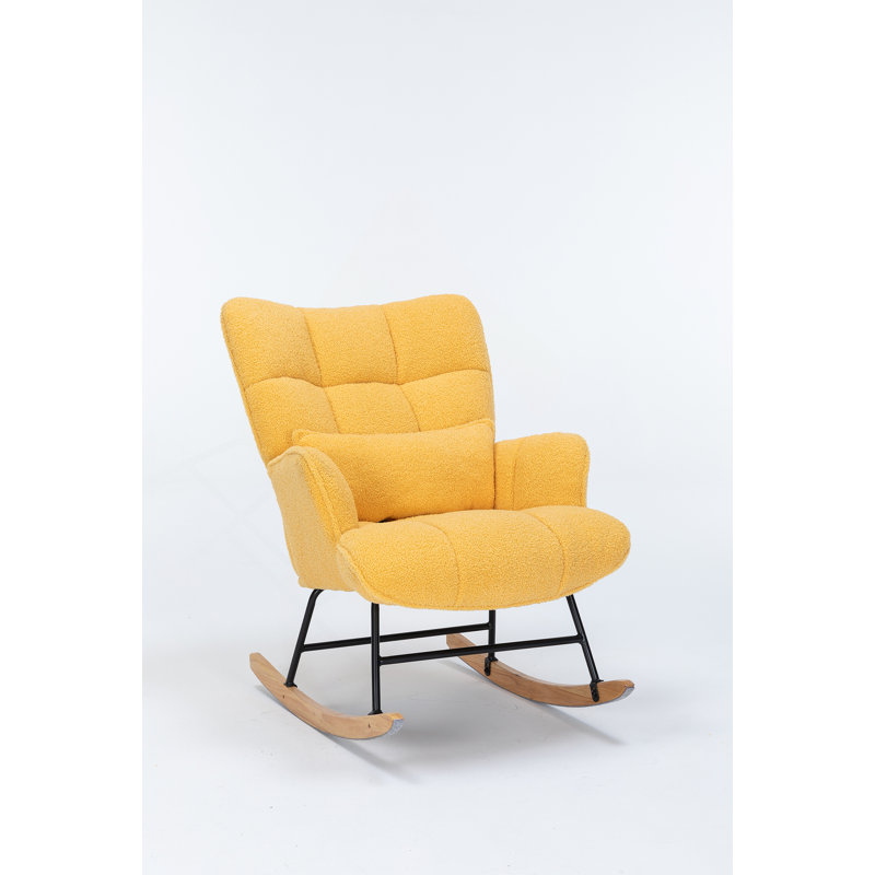 Comfortable High-Backrest Nursery Rocking Chair For Relaxation And Bonding