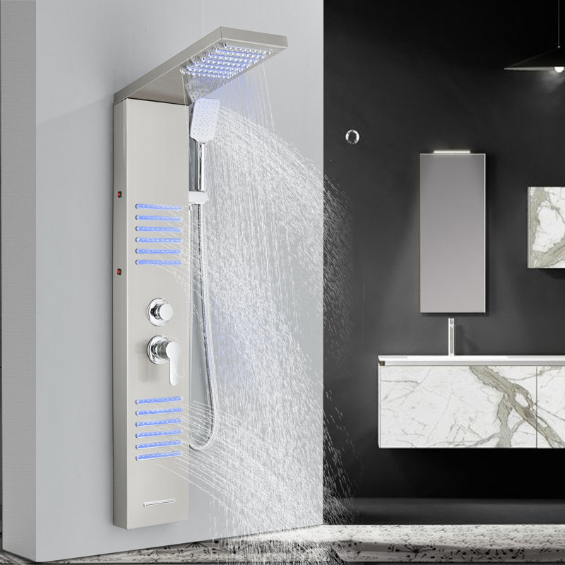 48'' Shower Panel with Fixed Shower Head
