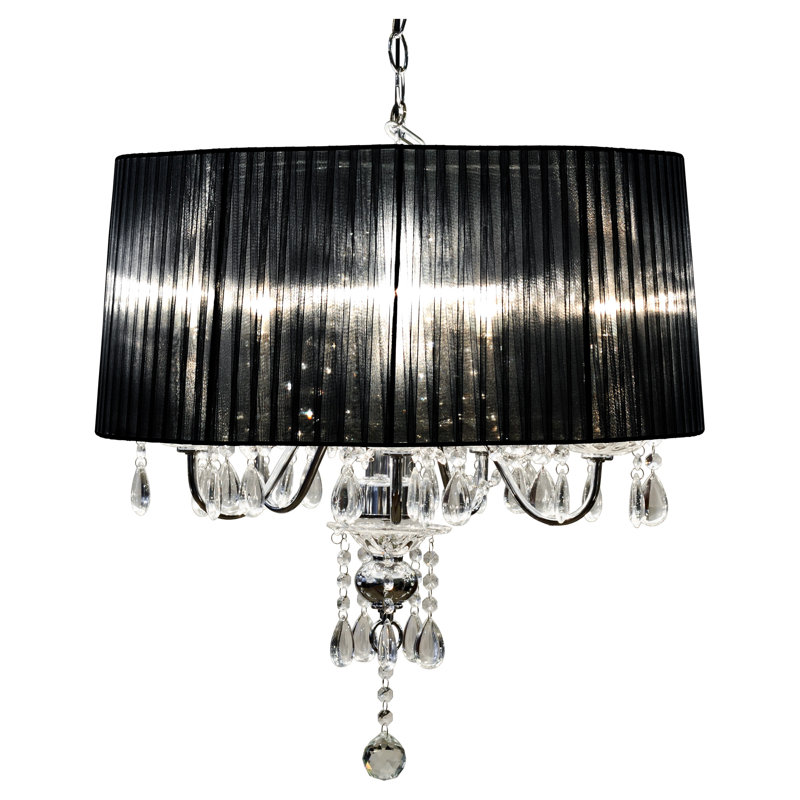 Warwick 5 - Light Drum Chandelier, Black