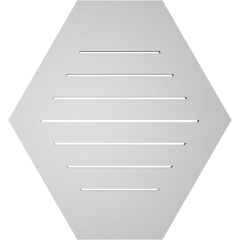 Évent horizontal fonctionnel à pignon en uréthane à surface horizontale Signature, H 30 po x l 28 po x P 1 po