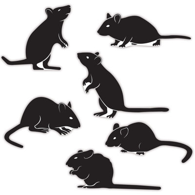 Silhouettes de souris d'Halloween