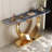 Modern simple light luxury console table-437139765