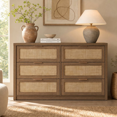 134cm W 6 - Drawer Chest of Drawers