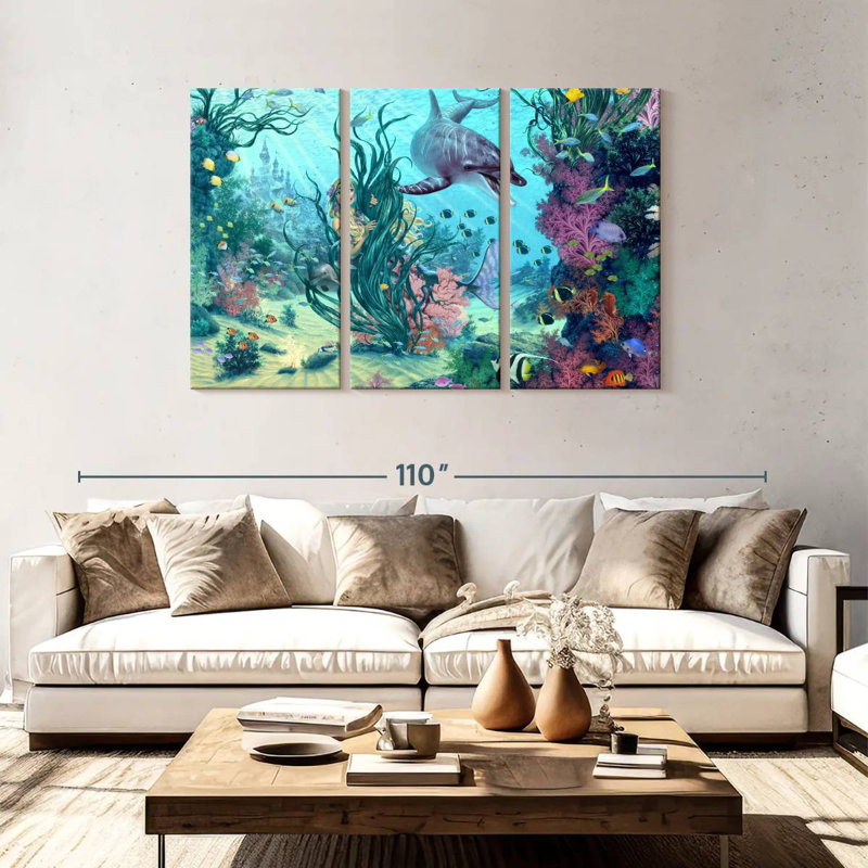 Mermaid hide and seek Aletra, H 48 po x l 74 po