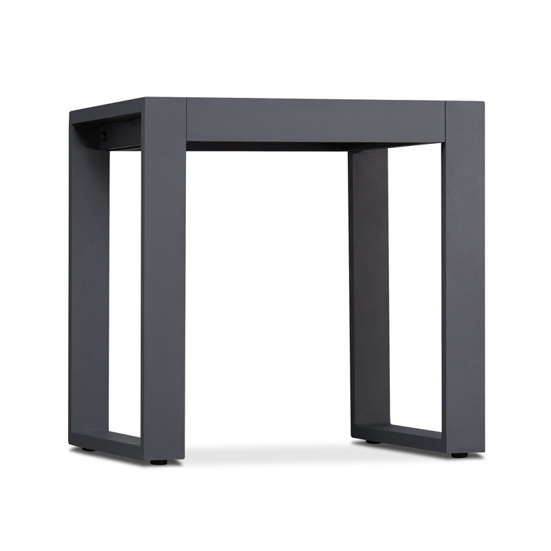 BALTIC 20" Metal Outdoor Side Table (Set of 2) by Real Flame, Gray