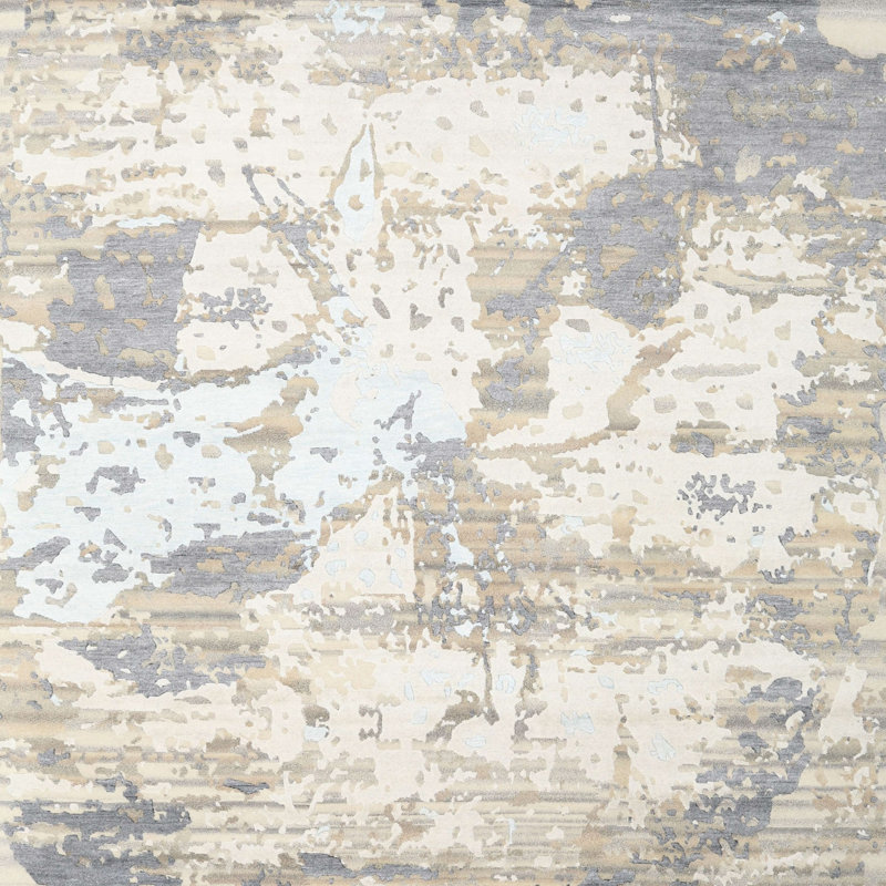 Abstract Indoor Rug, Square 5'