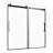 Frameless Sliding Bathtub Door 56-60 in.W x 60 in.H Frameless Shower Glass Door