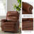 Inglenook 32" Wide Genuine Leather Power Swivel Standard Recliner Set Of 2-1002143694