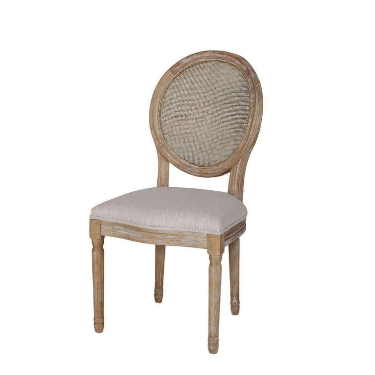 Rodden Solid Wood Dining Chair (Set of 2) Laurel Foundry Modern Farmhouse Upholstery Color: Beige