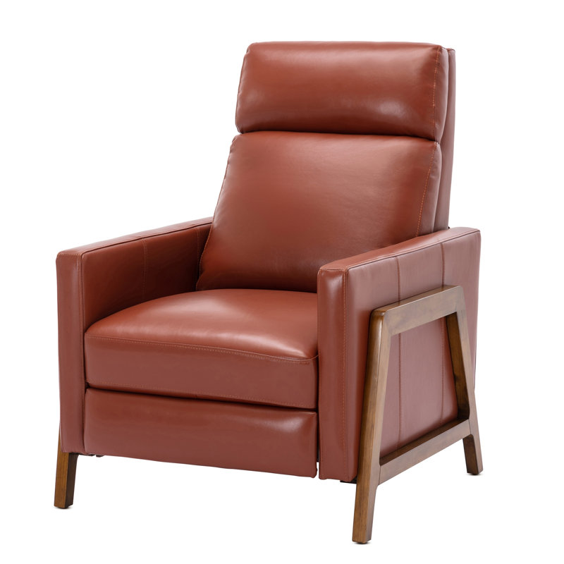 Fauteuil inclinable en cuir Richland, Caramel