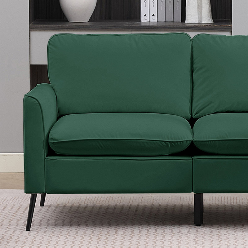 Causeuse en cuir Cat Paw, Cuir vert