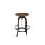 Tabouret pivotant en bois massif Jaydynn