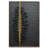 Hand Painted Abstract Artwork Textured Vertical Wall Art In Gold Acrylic Painting