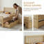 Lit plateforme simple en bois-161660609