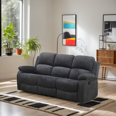 78.5"Pillow Top Arm  Reclining Sofa with Drop down table and Cupholders