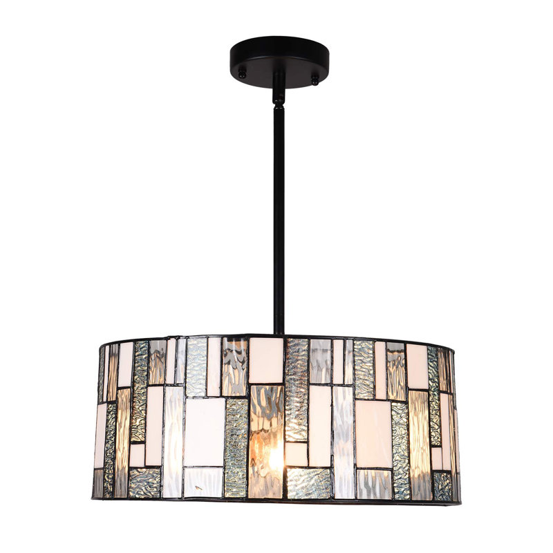 Luminaire suspendu tambour 2 lumières