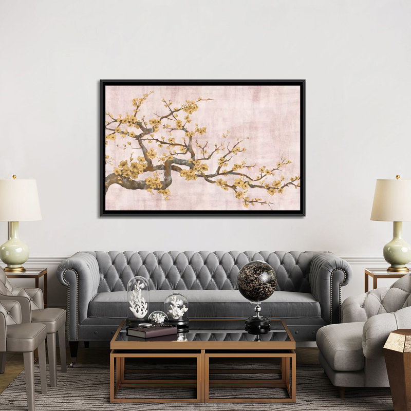 Angles d’impression sur toile, H 18 po x l 26 po x P 1,5 po, Toile avec cadre noir, Pas de tapis