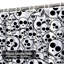 Rideau de douche avec 12 crochets Black Skulls Skull Kid-1871612444