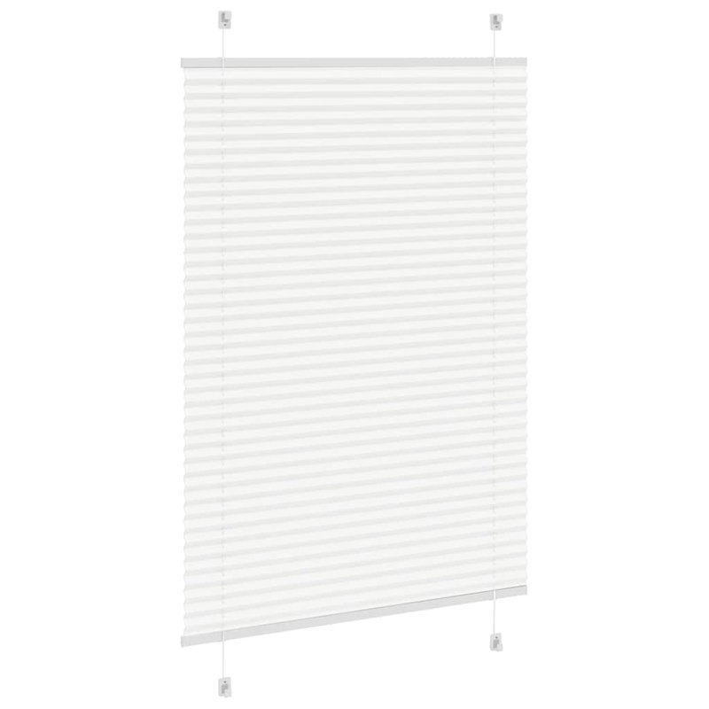Room Darkening Pleated shade, White, 100cmW x 150cmL