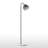 64" Modern Matte Black Metal Floor Lamp with Swivel Head-689537164