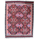 Turkish Wool Southwestern Area Rug in Peach