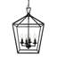 Lustre cage noir 4 lumières Florentien