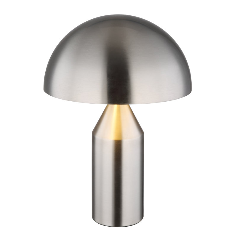 Anazagene Metal Table Lamp, Silver, Silver