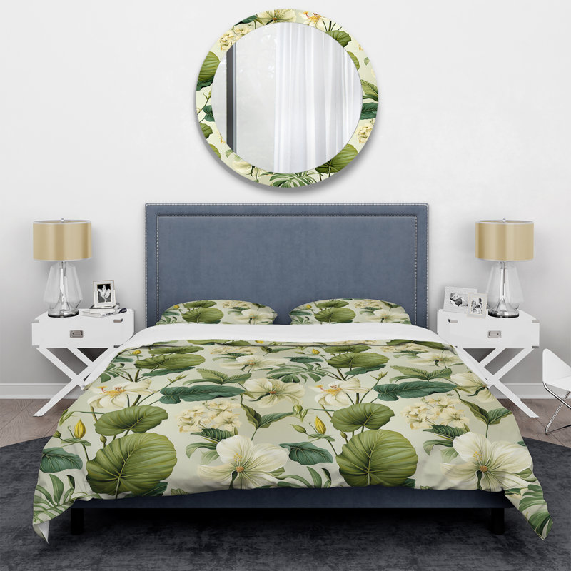 Ensemble de housse de couette Vintage Jungle II, Housse de couette pour grand lit et 2 taies décor