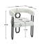 Chaise d'appoint, ensemble de 2 chaises d'appoint rembourrées de conception contemporaine, chaises de salon, fauteuil de cuisine-738907934