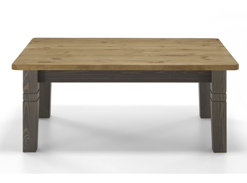 Hoboken Four Leg Coffee Table, Grey/Brown/Blue, Leach-coloured