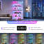 Glass Display Cabinet with RGB Lights & Lock, 6-Tier Curio Cabinet with App Control for Collectables-129441868