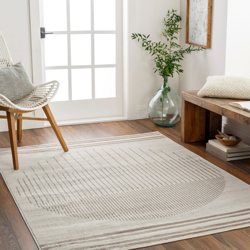 Reagyn Geometric Machine Woven Area Rug, Rectangle 200 x 275 cm
