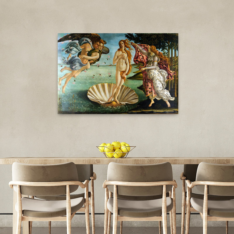 «Naissance de Vénus», reproduction d'art classique de paysage côtier abstrait, H 24 po x l 36 po
