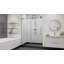  Cosmo 52 - Porte de douche coulissante sans cadre 56 x 77 po en verre trempé transparent 3/8 po-95067139