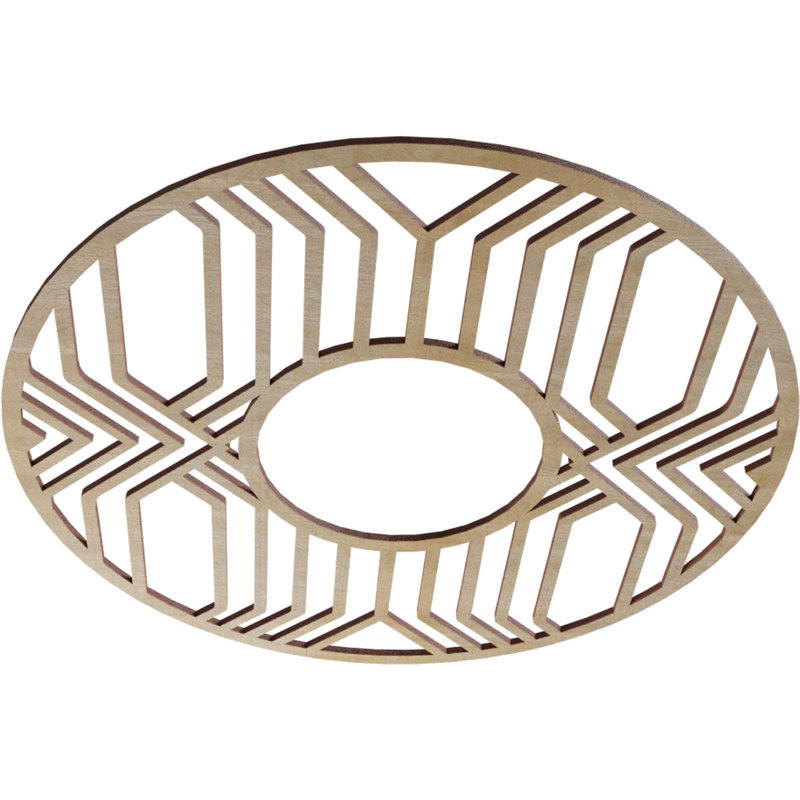 Médaillon de plafond 24 po x 24 po x P 8 3/4 po x H 3/8 po Empire, Hickory, H 22 po x l 22 po x P 0,38 po