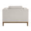 Détails par Becki Owens, chaise en tissu Renee avec base en bois, gris clair