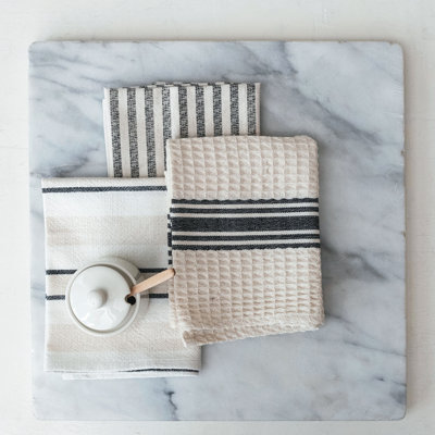 Eclectic Cotton Slub Weave Tea Towels