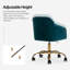 Chaise de travail en velours Adan-851133886
